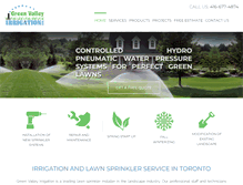 Tablet Screenshot of greenvalleyirrigation.com